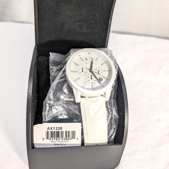 Armani Exchange | Accessories | Armani Exchange Ax325 White Rubber ...
